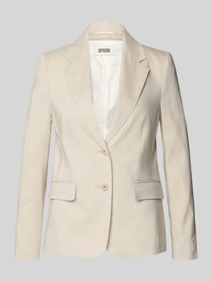 Żakiet z mieszanka lnu z kieszenie z patką model 'BUNDREY' Shop The Look MANNEQUINE