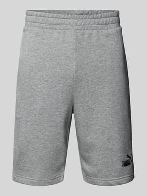 Regular Fit Sweatshorts mit Label-Stitching Modell 'ESS No. 1' Shop The Look MANNEQUINE