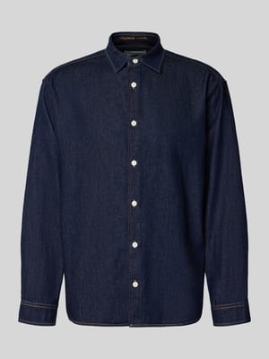 Regular Fit Jeanshemd mit Kentkragen Modell 'NORREBRO' Shop The Look MANNEQUINE
