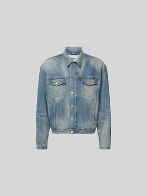 Jeansjacke mit Umlegekragen Shop The Look MANNEQUINE