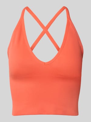 Cropped Trägertop mit V-Ausschnitt Shop The Look MANNEQUINE