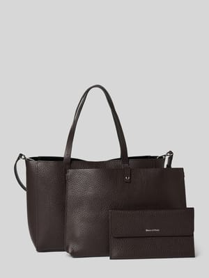 Shopper van echt rundleer Shop The Look MANNEQUINE