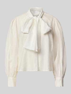 bluzka z długim rękawem o kroju regular fit z mieszanki lyocellu Shop The Look MANNEQUINE