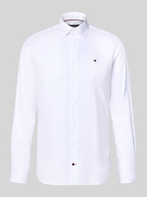 Regular fit zakelijk overhemd van puur katoen Shop The Look MANNEQUINE