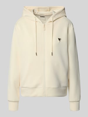 Sweatjacke mit Label-Applikation Modell 'OLYMPE' Shop The Look MANNEQUINE