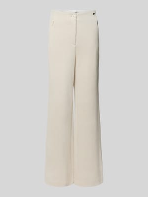 Wide leg pantalon met labelapplicatie Shop The Look MANNEQUINE