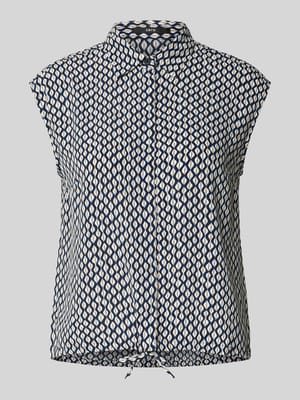 Slim fit blouseshirt met platte kraag Shop The Look MANNEQUINE