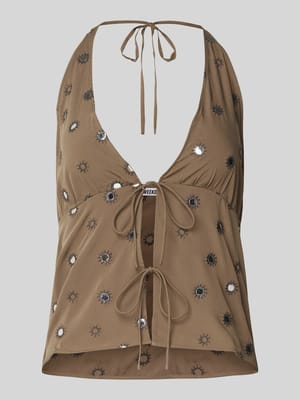 Top mit Schnürung Modell 'Genas' Shop The Look MANNEQUINE