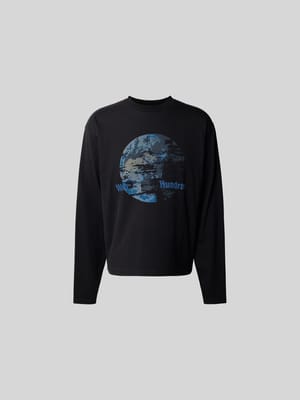 Longsleeve mit Label-Print Shop The Look MANNEQUINE