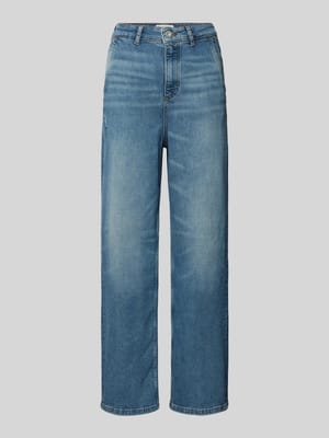 Regular length wide fit jeans met steekzakken opzij, model 'LUMA' Shop The Look MANNEQUINE