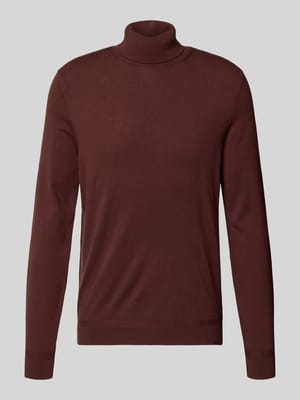 Sweter z golfem z mieszanki wiskozy model „Nick” Shop The Look MANNEQUINE