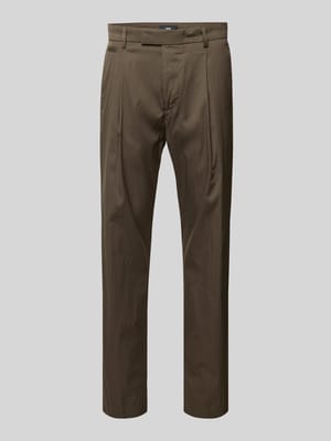 Spodnie materiałowe z wpuszczanymi kieszeniami w stylu francuskim model ‘Sapo’ Shop The Look MANNEQUINE