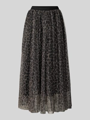 Regular fit maxirok met all-over dierenprint Shop The Look MANNEQUINE