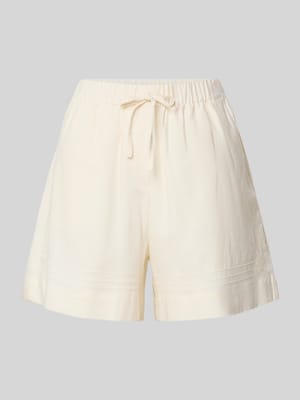 Shorts aus Leinen-Viskose-Mix mit elastischem Bund Shop The Look MANNEQUINE