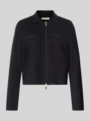 Regular Fit Strickjacke aus reiner Viskose Shop The Look MANNEQUINE