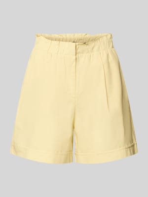 Bermudy o kroju regular fit z mieszanki bawełny i lnu model 'SELMA' Shop The Look MANNEQUINE