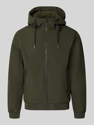 Regular Fit Jacke mit Logo-Detail Shop The Look MANNEQUINE