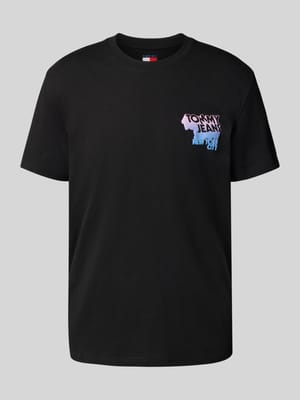 Regular Fit T-Shirt aus reiner Baumwolle Shop The Look MANNEQUINE