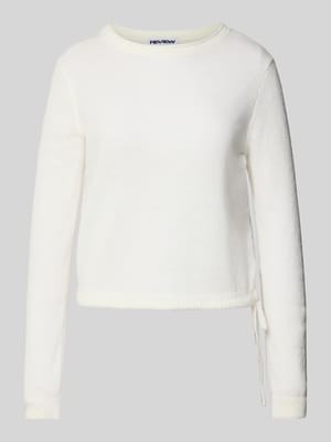 Sweter z okrągłym dekoltem i tunelem Shop The Look MANNEQUINE