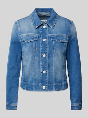 Kurtka jeansowa o kroju regular fit z kieszeniami na piersi Shop The Look MANNEQUINE