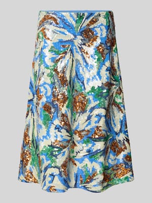 Midirock mit Allover-Pailettenbesatz Shop The Look MANNEQUINE