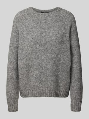 Relaxed fit gebreide pullover van alpacamix, model 'GHIACCI' Shop The Look MANNEQUINE