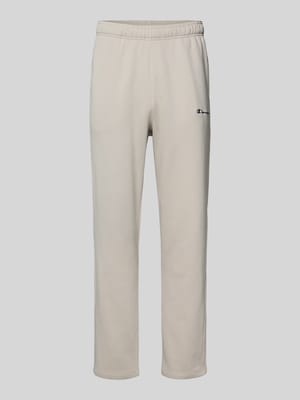 straight fit Sweatpants met Labelstitching Shop The Look MANNEQUINE