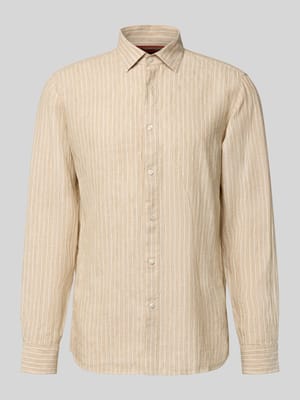 Modern Fit Freizeithemd aus reinem Leinen Modell 'VALERIO' Shop The Look MANNEQUINE