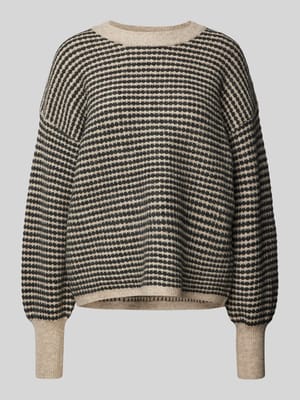 Gebreide pullover met ribboorden, model 'ellery' Shop The Look MANNEQUINE