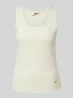 Tanktop mit gerippten Abschlüssen Modell 'Casa' Shop The Look MANNEQUINE