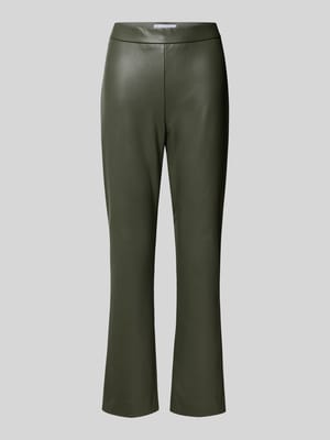 Flared Bootcut Hose in Leder-Optik Modell 'MACY' Shop The Look MANNEQUINE