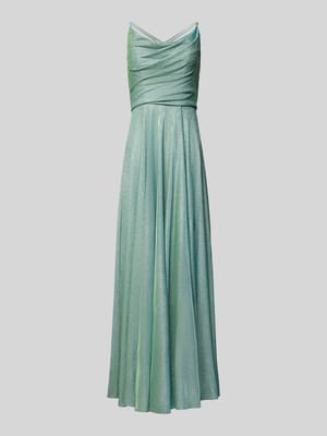 Abendkleid mit Wasserfall-Ausschnitt Shop The Look MANNEQUINE