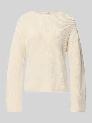 relaxed fit gebreide pullover van katoenmix Shop The Look MANNEQUINE