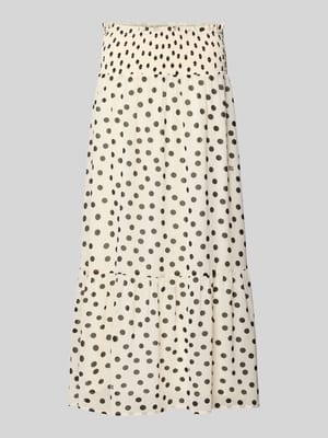 Maxirok in all-over look met elastische band Shop The Look MANNEQUINE
