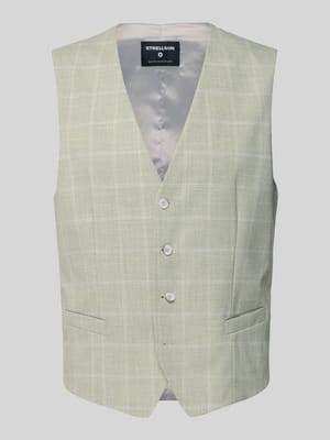 Slim Fit Anzugweste mit Knopfleiste Shop The Look MANNEQUINE