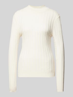 Gebreide pullover met structuurmotief Shop The Look MANNEQUINE