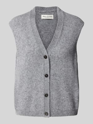 Regular Fit Strickweste aus Schurwoll-Mix Shop The Look MANNEQUINE