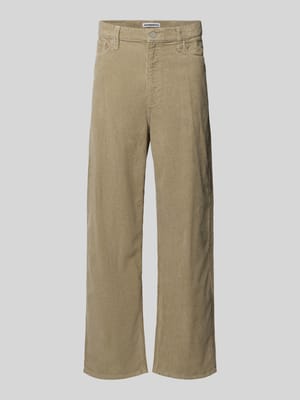 Wide leg corduroy broek van katoenmix model 'JAAMEO' Shop The Look MANNEQUINE