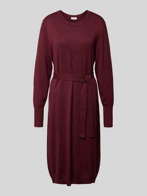 Overhemdjurk van viscosemix met strikceintuur, model 'Conny' Shop The Look MANNEQUINE