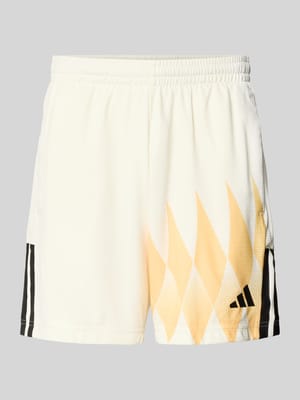Regular Fit Sweatshorts mit Strukturmuster Shop The Look MANNEQUINE