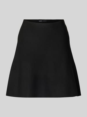 Uitlopende minirok in riblook, model 'COCO'  Shop The Look MANNEQUINE