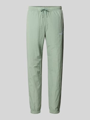 Straight Fit Stoffhose mit Logo-Stitching Modell 'Nayla' Shop The Look MANNEQUINE