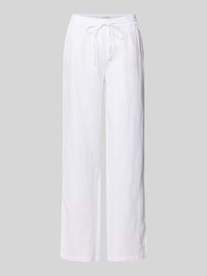 Leinenhose mit elastischem Bund und Gesäßtaschen Shop The Look MANNEQUINE