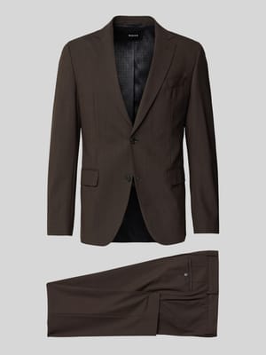 Slim Fit Anzug mit Schurwoll-Anteil Modell 'HUGE' Shop The Look MANNEQUINE