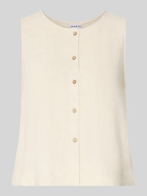 Bluse aus Viskose-Mix mit Knopfleiste Shop The Look MANNEQUINE