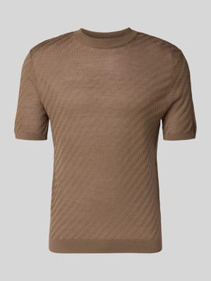 Slim Fit T-Shirt mit Lyocell- und Woll-Anteil Shop The Look MANNEQUINE