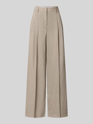 Regular Fit Weite Hose aus reiner Schurwolle Modell 'OVVIO' Shop The Look MANNEQUINE