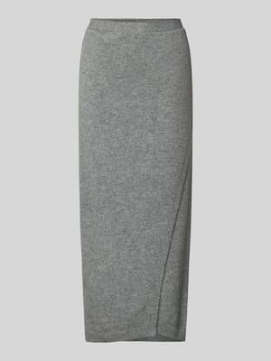 Midirock aus Woll-Mix in Strick-Optik Shop The Look MANNEQUINE