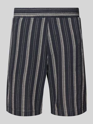 Shorts mit elastischem Bund und Logo-Detail Shop The Look MANNEQUINE