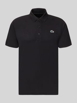 Regular Fit Sport Poloshirt mit Label Patch Shop The Look MANNEQUINE